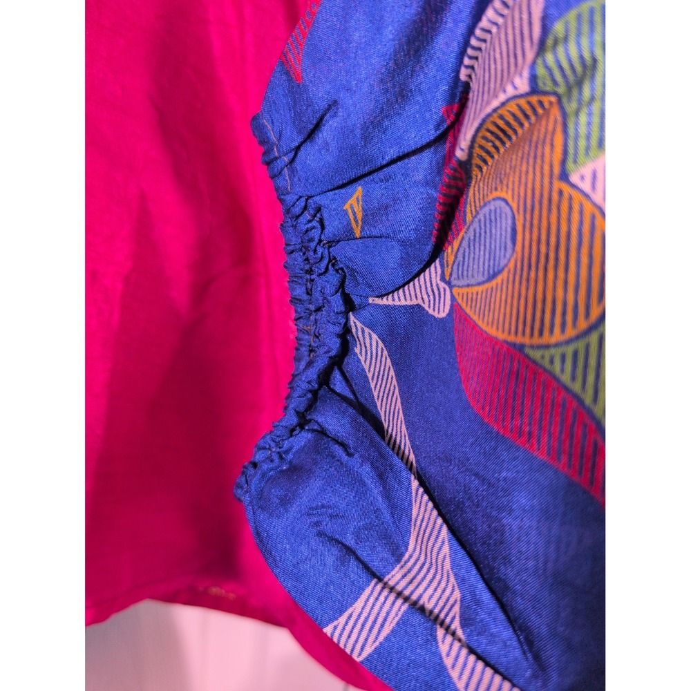 JADED GYPSY Colorful Patchwork Tie Wrap Boho Artsy Top Free Size NWT - Picture 6 of 12